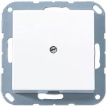 Kontaktligzda JUNG A 590 A WW — balta duroplasta korpuss, ievada diametrs 1,3 cm