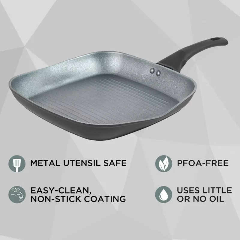 Griddle Russell Hobbs RH01861EU7 28 cm Crystaltech – nepiedegoša cepšanas virsma, plakana panna