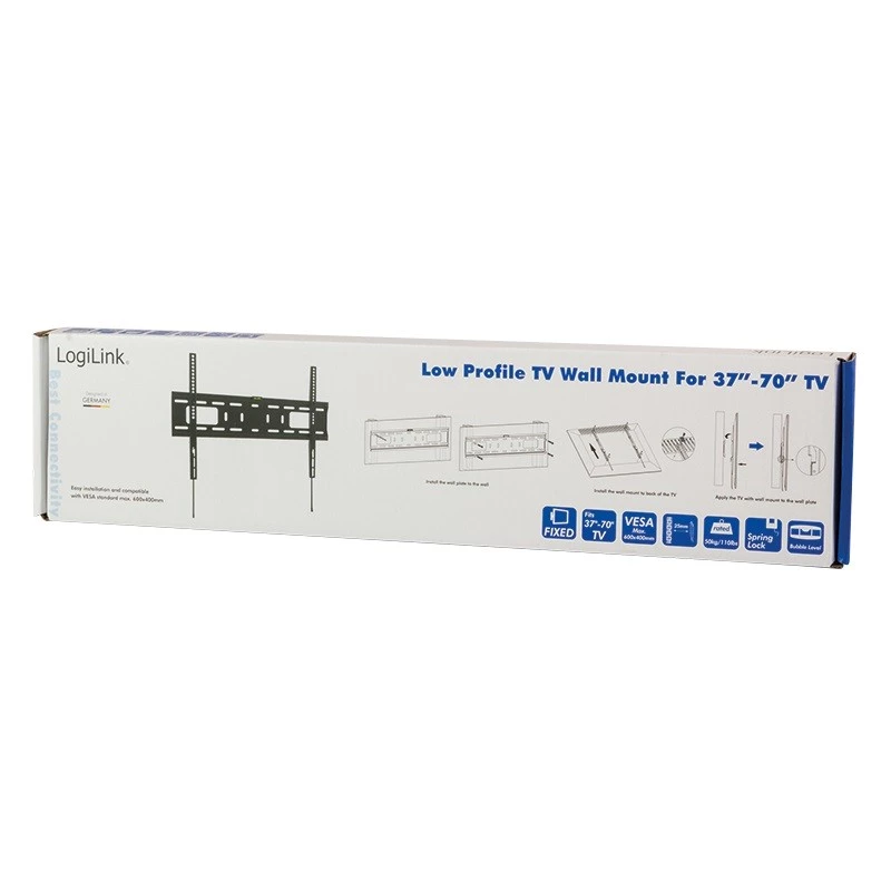 TV stiprinājums LogiLink BP0017 177,8 cm (70 collas) melns