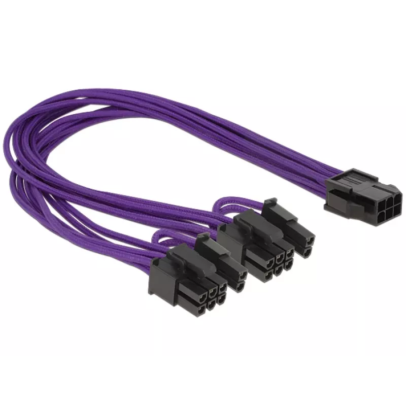 Kabelis DeLOCK PCI Express 6 kontaktu - 2 x 8 kontaktu 0,3 m