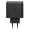 Lādētājs Trust Maxo 65W 2-Port USB-C GaN Lādētājs Ātrā Uzlāde Melns