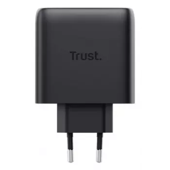 Lādētājs Trust Maxo 65W 2-Port USB-C GaN Lādētājs Ātrā Uzlāde Melns