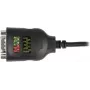 Delock USB Type-A uz seriālo DB9 adapteris ar 9 LED RS-232 testeri - seriālais adapteris - USB - RS-232 x 1 - melns (90497)