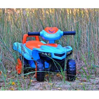Braucamā rotaļlieta milly mally Ride-on Monster Navy — bērnu sēžammašīna, zems sēdekļa augstums