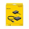 DELOCK HDMI sadalītājs 1 x HDMI ieeja > 2 x HDMI izejas 4K 60 Hz