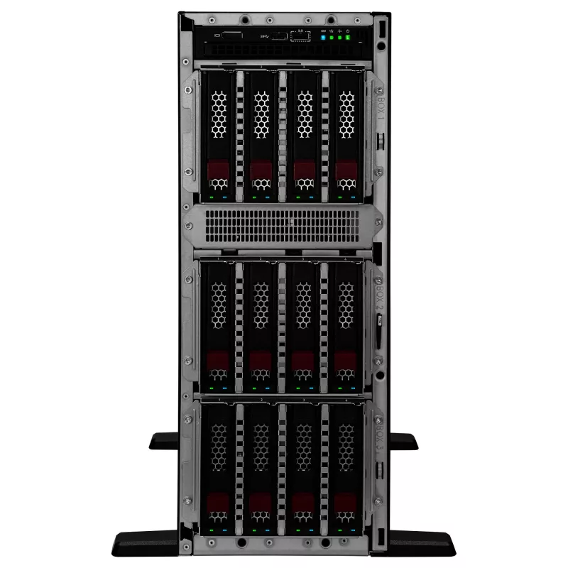 Torņu serveris HP Enterprise ProLiant ML350 Gen11 Intel Xeon Silver 4510 2.4GHz 12c 1P 64GB DDR5 8x SFF 2x1000W