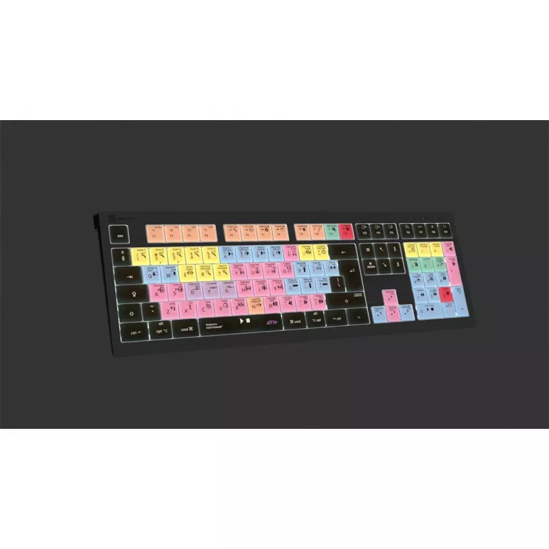 Logickeyboard ASTRA 2 USB QWERTY tastatūra melna pilna izmēra 104 taustiņi