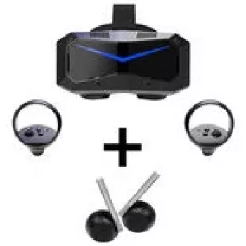 Pimax Crystal Super VR-Headset, 57 PPD + DMAS-Headphones Bundle - melns