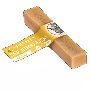 PETMEX Himalaju siers ar banānu M - suņu kārums - 80g