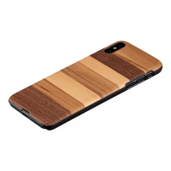 Man and wood viedtālruņa maciņš iPhone XS Max — melns