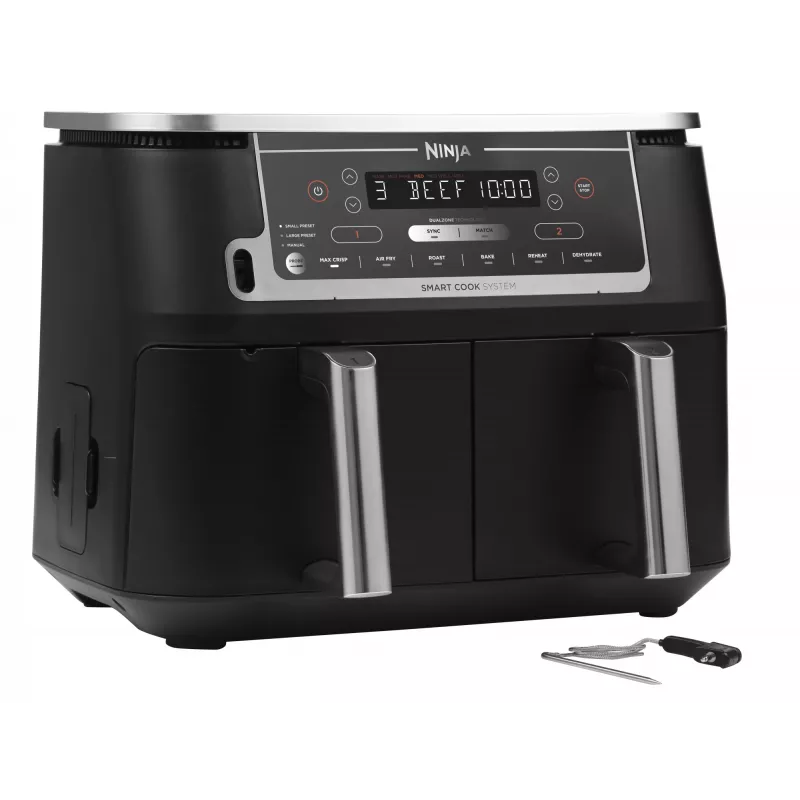 Ninja AF451EU fritieris Single 9,5 L 2470 W Karstā gaisa fritieris Melns