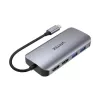 USB-C centrmezgls Unitek D1122A01 ar 2x HDMI 4K un 100 W jaudas piegādi