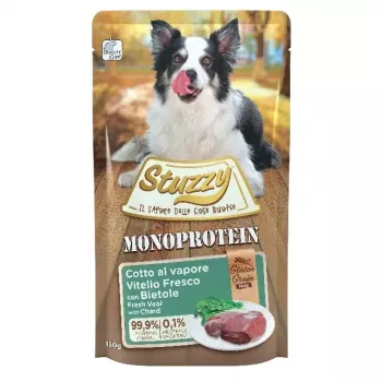 STUZZY Monoproteīns ar teļa gaļu un bietēm - mitrā suņu barība - 150g