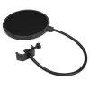 PC mikrofons MEDIA-TECH MT397S — vadu, XLR ieeja, 20–20000 Hz, 150 Ω, -32 dB, 2,4 m kabelis, galda statīvs, melns
