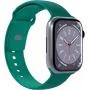 Puro silikona pulksteņa siksniņa Apple Watch 42/44/45/49 mm tumši zaļa