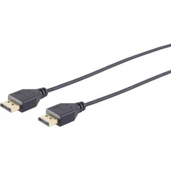 DisplayPort kabelis S/CONN 10-49025 1 m Melns
