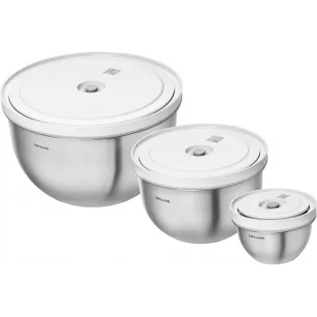 Vakuuma pārtikas uzglabāšanas bļodas ZWILLING Fresh & Save 6 gab. hermētisks atkārtoti lietojams komplekts