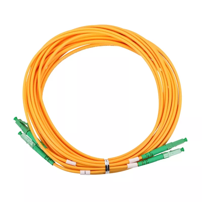 Patchcord Extralink LC/APC–LC/APC vienmoda dupleksais 9/125 µm G.657.A1, 2 m