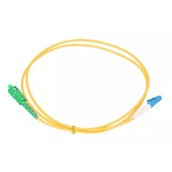 Optiskās šķiedras pārlēcējkabelis Extralink SC/APC uz LC/UPC, vienmoda G.657.A1, 3 mm, 2 m, simplekss