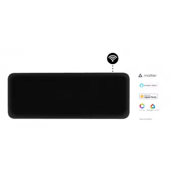Mill Invisible Smart WiFi sildītājs 1300W melns IPX4