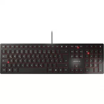 CHERRY KC 6000 Slim tastatūra universāla USB QWERTZ vācu melna