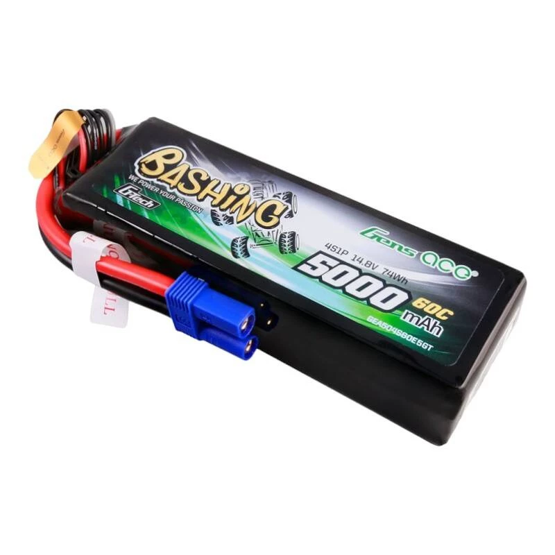 Battery Gens ace G-Tech 5000mAh 14.8V 4S1P 60C Lipo Pack