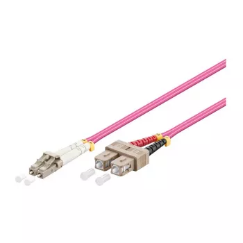 komutācijas kabelis LWL Duplex OM4 (Multimode, 50/125) LC/SC, 10m, Good Connections® (LW-810LS4)