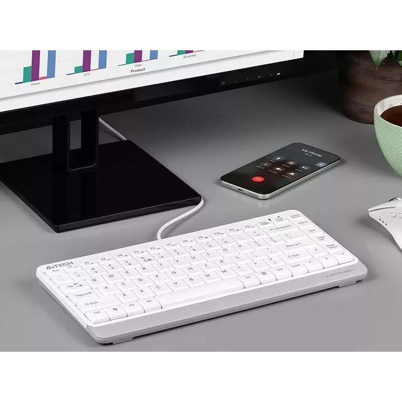 Tastatūra A4Tech FSTYLER FK11 Balta A4TKLA47119 (A4TKLA47119)