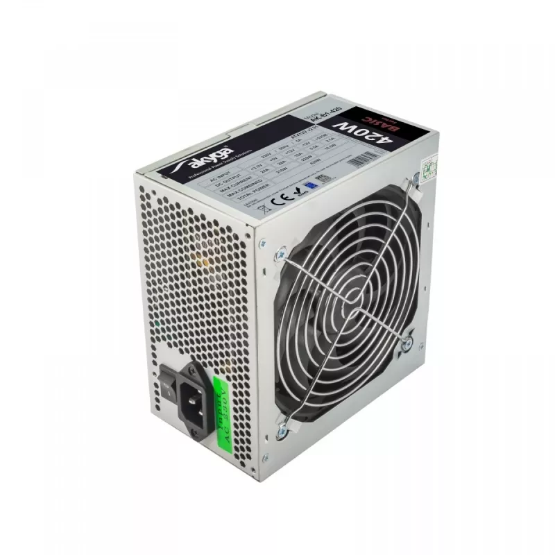 Akyga AK-B1-420 barošanas bloks 420 W 20+4 kontaktu ATX ATX Pelēks