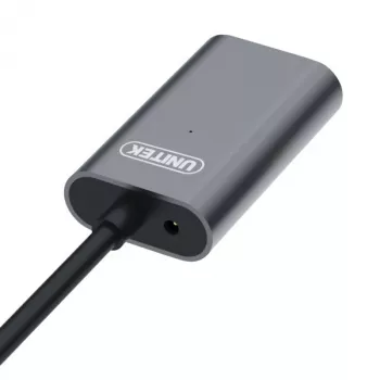 Unitek USB 3.0 active extension kabelis, 10m, Alu., Y-3005