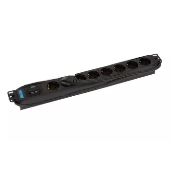 Pārsprieguma aizsargs Triton RAB-PD-X08-A1 Melns 8 maiņstrāvas rozetes 230V 2m