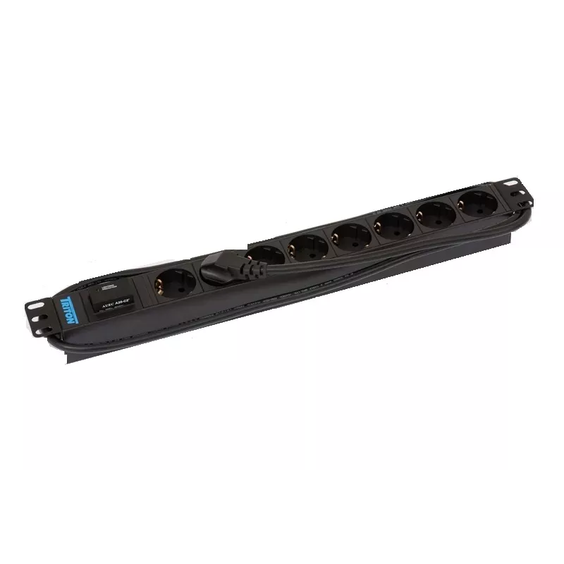 Pārsprieguma aizsargs Triton RAB-PD-X08-A1 Melns 8 maiņstrāvas rozetes 230V 2m