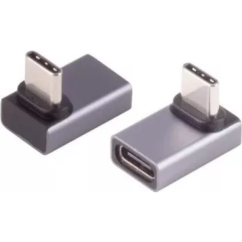 USB-C adapter ShiverPeaks Pro 90° Angle 4.0 - taisnleņķa USB-C savienotājs, USB4/USB3.2 saderīgām ierīcēm