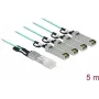 Aktīvais optiskais kabelis QSFP+ uz 4 x SFP+ 5 m DeLOCK 84069
