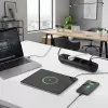 Strāvas sadalītājs MACLEAN MCE394 B — 3 rozetes + 3×USB A, 110–240 V, 2,1 A USB, 2500 W, 1,5 m kabelis, melns