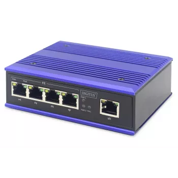 Nepārvaldāms slēdzis Digitus DN-650107 4 portu Fast Ethernet PoE