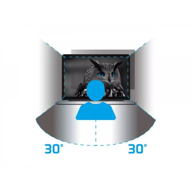 NATEC NFP-2287 privātuma filtrs 40,6 cm (16 inch) monitoram/klēpjdatoram bezrāmja privātuma filtrs 2H