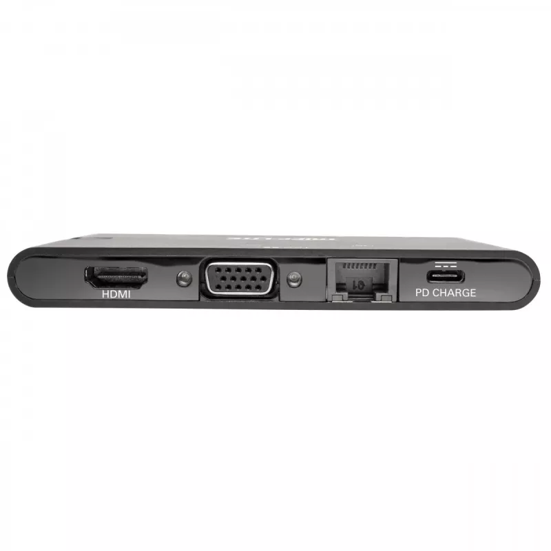 USB-C dokstacija - 4K HDMI, VGA, USB 3.2 Gen 1, USB-A/C centrmezgls, Gigabit Ethernet, atmiņas karšu sloti, 100 W PD uzlāde