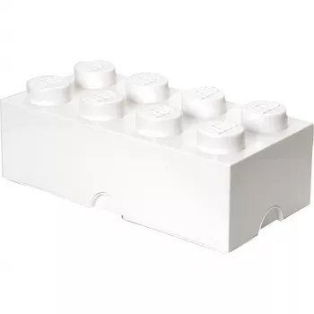 LEGO Storage Brick 8 balta, uzglabāšanas kaste balta