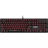 Mehāniskā tastatūra DEFENDER QUEST GK-596 — RGB fona apgaismojums, Anti-Ghosting, vadu savienojums, kompakts izkārtojums