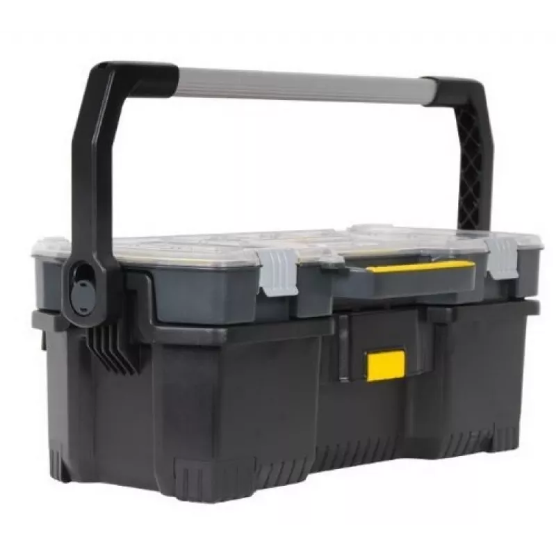 Stanley 1-97-514 mazo detaļu/instrumentu kaste Melns, Caurspīdīgs