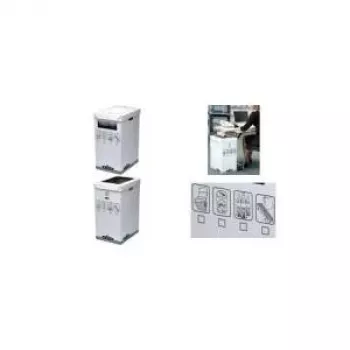 Fellowes R-Kive System pārstrādes tvertne - pelēka - balta - 300 x 500 x 600 mm - 300 x 500 x 600 mm (0193201)