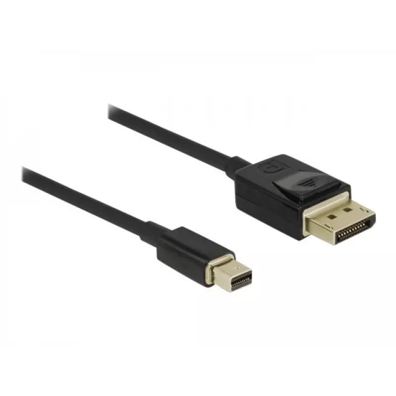 DeLOCK - DisplayPort kabelis - DisplayPort (vīr.) uz Mini DisplayPort (vīr.) - 2 m - Melns - 8K atbalsts