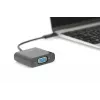 DIGITUS DA-70853 USB-C – VGA adapteris, Full HD 1080p, melnā krāsā