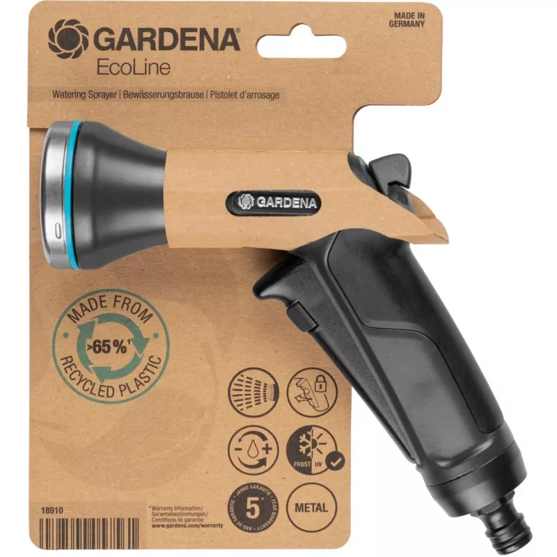Dārza ūdens smidzinātāja uzgalis Gardena 18910-20 Plastmasa Melna