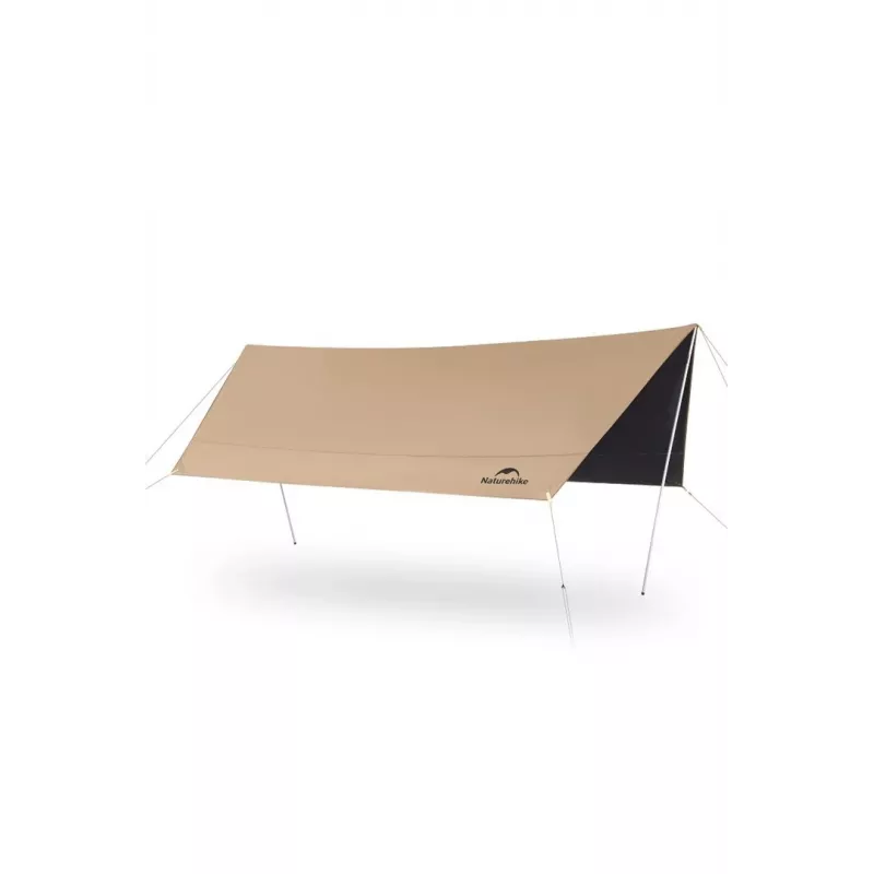 Tarp Naturehike CNK2350WS015 Khaki Hexagon Vinyl - viegls ūdensnecaurlaidīgs apakšklājs/nojume