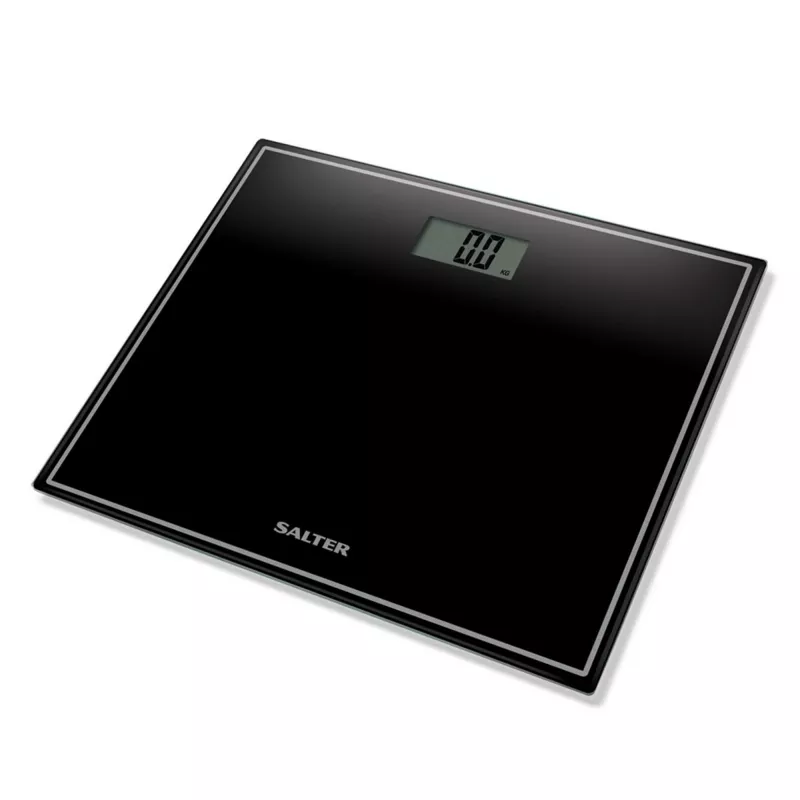 Salter 9207 BCFEU12 kompakti elektroniskie vannasistabas svari - melni
