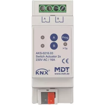 MDT technologies pārslēgšanas izpildmehānisms 2-virzienu 2TE REG, 16A, 230VAC AKS-0216.03 (AKS-0216.03)