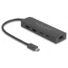 USB centrmezgls DeLOCK 10 Gbps ar 2,5 gigabitu LAN un PD 85 vati