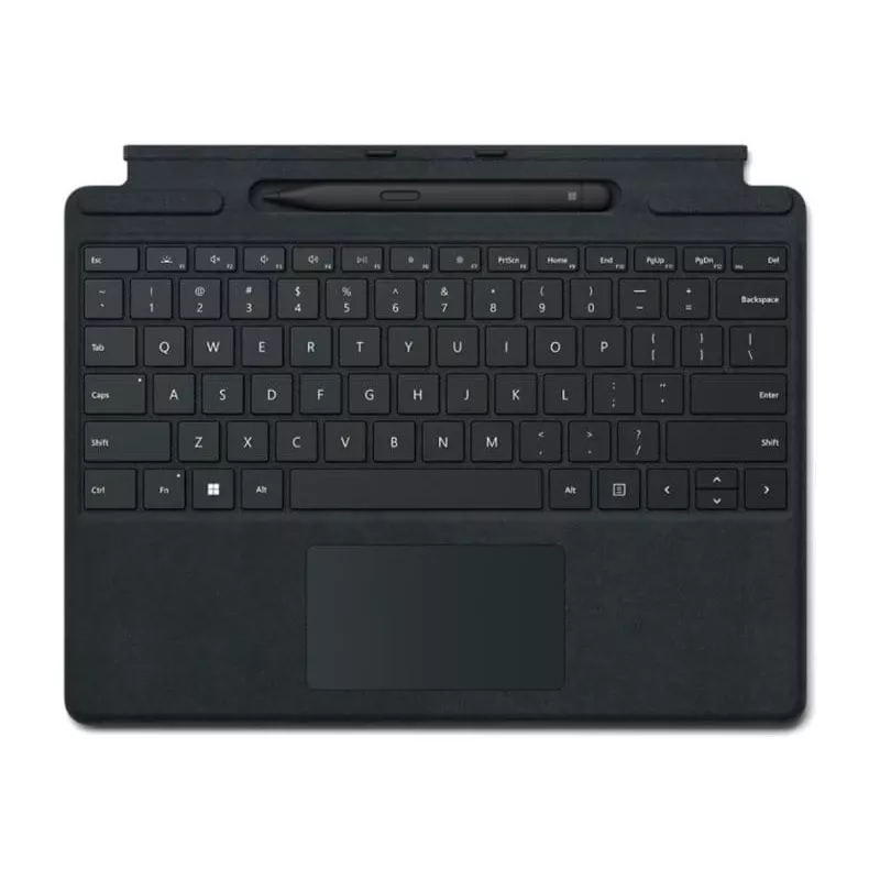 Microsoft Surface Pro Signature Keyboard - Tastatur - mit Touchpad, Beschleunigungsmesser, Surface Slim Pen 2 Ablage- und Ladeschale - QWERTY - USA - 